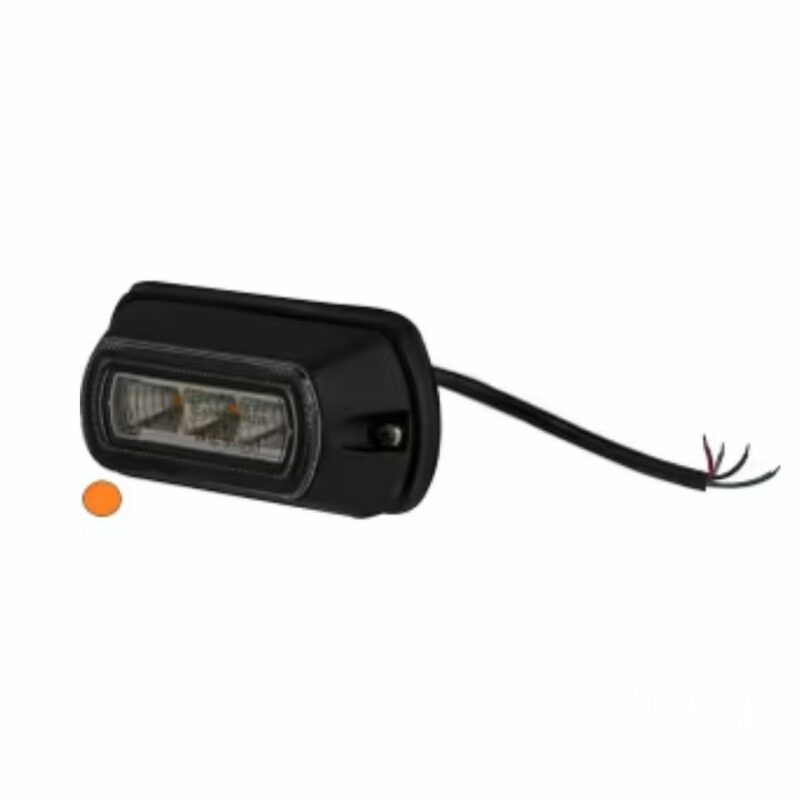 Luz de aviso LED, âmbar, 3 LED's