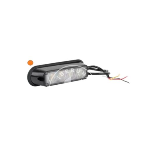 LA20011 Luz de aviso LED, 12W, 12-24V, âmbar, de aparafusar, 4 LEDs
