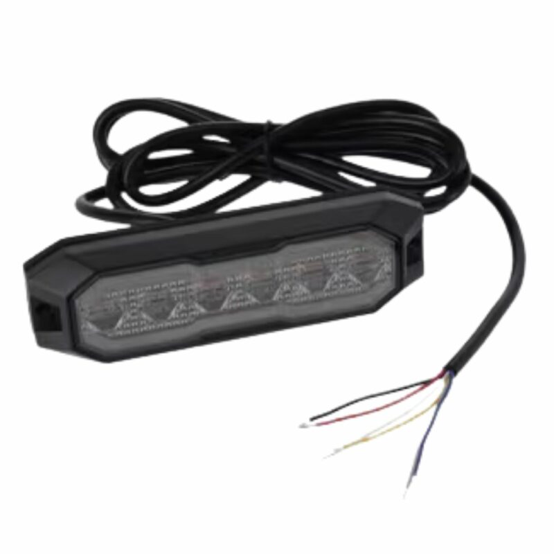 Luz de aviso intermitente / luz de marcha-atrás LED, 12/24V, laranja/branco 12/42 LED's