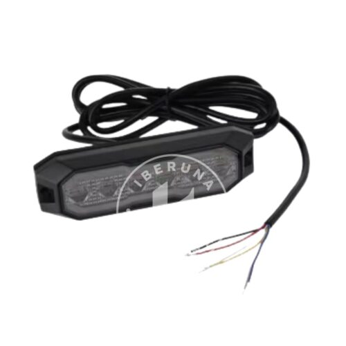 Luz de aviso intermitente / luz de marcha-atrás LED, 12/24V, laranja/branco 12/42 LED's