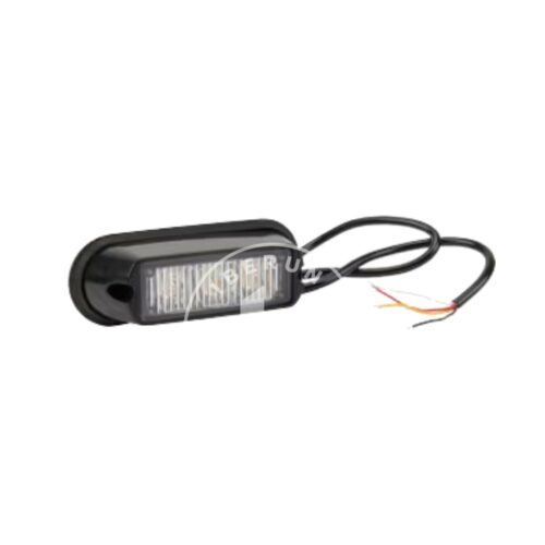LA20009 Luz de aviso LED, 6W, 12-24V, âmbar, de aparafusar 3 LEDs