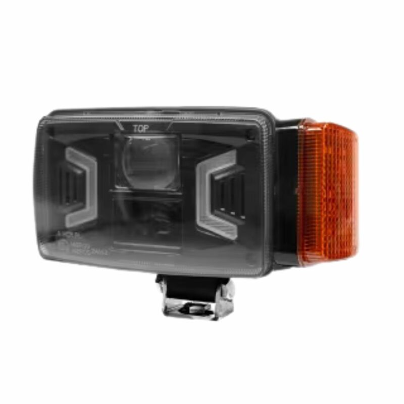 Farol LED, 30/55W 10-30Vbranco/laranja, plugue H4, farol alto/farol baixo/indicador de direção