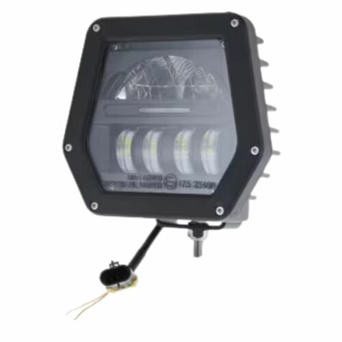 Farol LED, 40/70W 10/30V ficha Delphi, máximos/baixos, feixe simétrico, adequado para John Deere