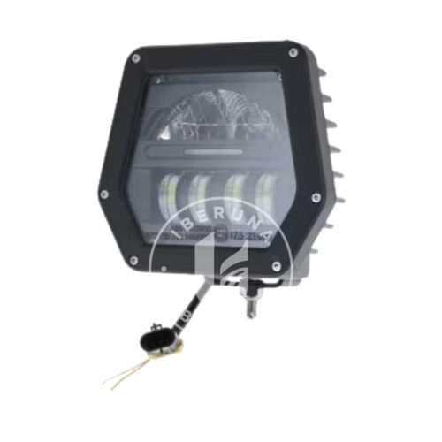 LA80075 Farol LED, 40/70W 10/30V ficha Delphi, máximos/baixos, feixe simétrico, adequado para John Deere