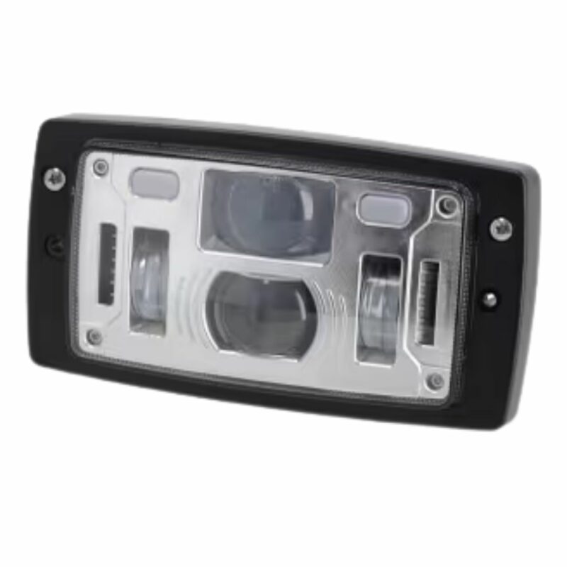Farol LED, 40/22 W, 10-30 V, 185x102x82, máximos/mínimos, luz de posição, conetor H4