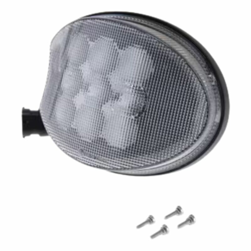 Luz de trabalho de canto LED, 45W 4500lm moldura preta, plugue H9, combo, adequada para John Deere