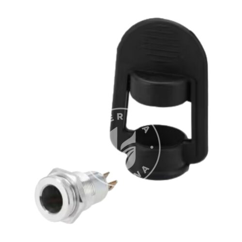 Conector de latão para farol + tampa de borracha (embalagem de 4)