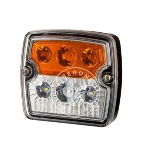 LA80032 Luz dianteira multifunções LED, 12/24V, branco 6 LEDs