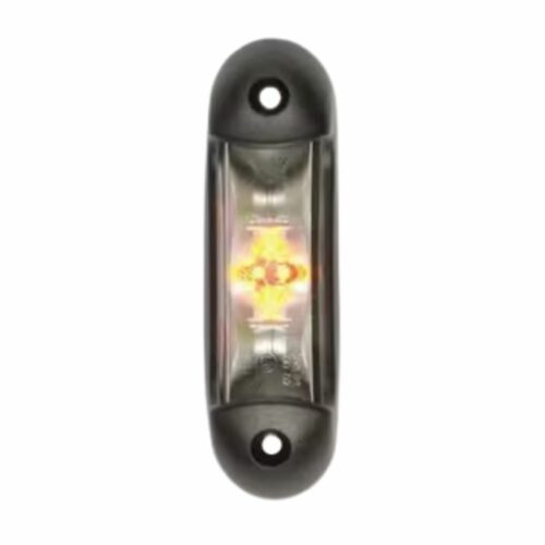 Luz de sinalização LED, 1/2.2W, retangular, 12-24V, branco/laranja/vermelho 6 LED
