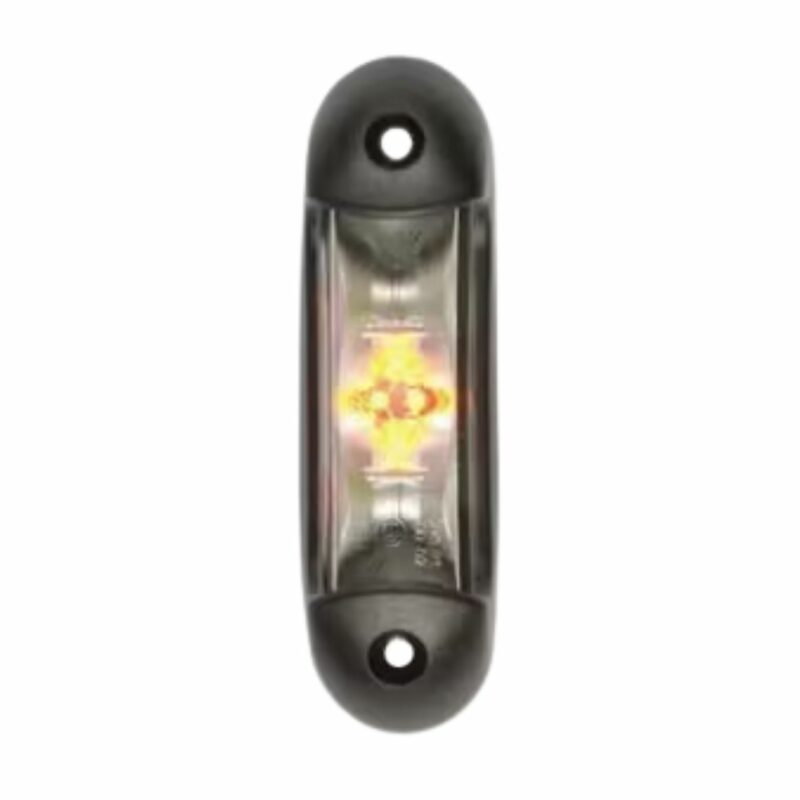 LA103167 Luz de sinalização LED, 1/2.2W, retangular, 12-24V, branco/laranja/vermelho 6 LED