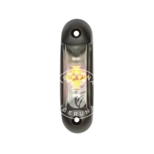 Luz de sinalização LED, 1/2.2W, retangular, 12-24V, branco/laranja/vermelho 6 LED