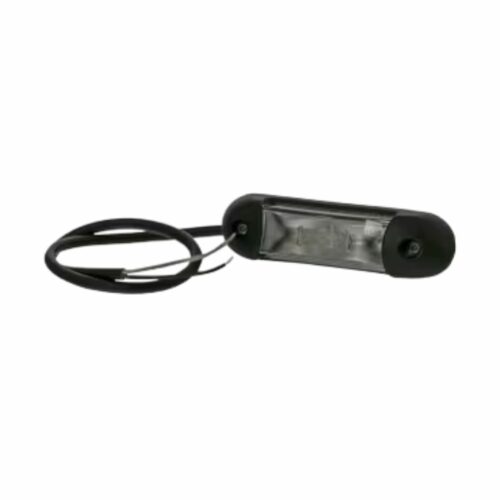 Luz de sinalização LED, 0.8/1.7W, retangular, 12-24V, vermelho/branco 4 LEDs