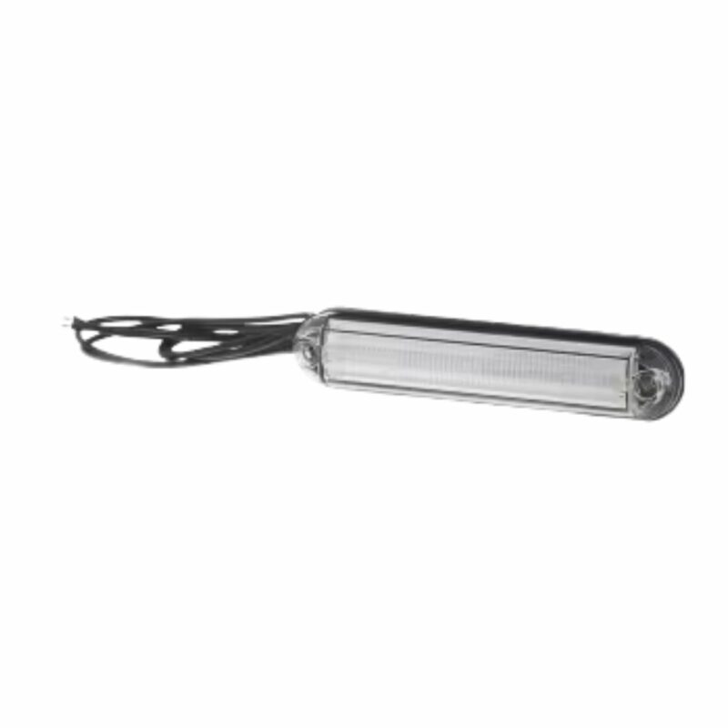 LA103160 Luz de sinalização LED, 0.3/1.3W, retangular, 12-24V, branco 6 LEDs