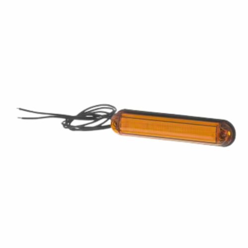 Luz de sinalização LED, 0.7/1.5W, retangular, 12-24V, laranja 6 LEDs