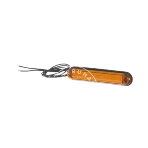 Luz de sinalização LED, 0.7/1.5W, retangular, 12-24V, laranja 6 LEDs
