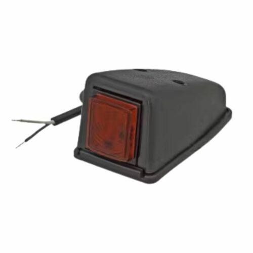 Luz de sinalização LED, 0.5/1W, quadrado, 12/24V, vermelho 3 LEDs