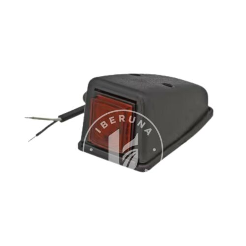 Luz de sinalização LED, 0.5/1W, quadrado, 12/24V, vermelho 3 LEDs