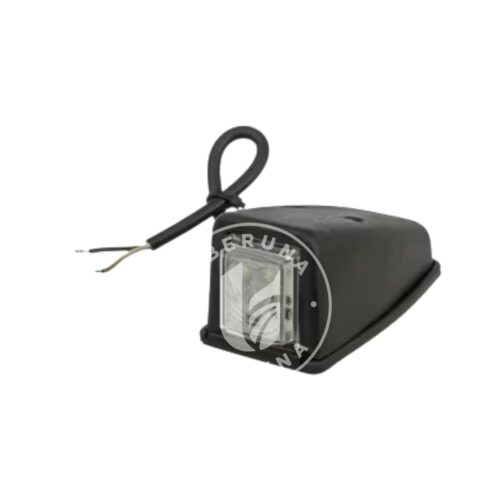 Luz de sinalização LED, 0.5/1W, quadrado, 12/24V, branco3 LEDs