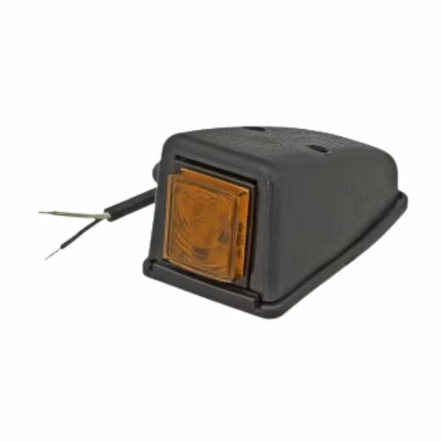 Luz de sinalização LED, 0.5/1W, quadrado, 12/24V, laranja 3 LEDs