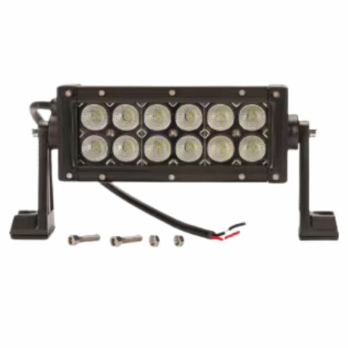 Barra luzes de trabalho LED, 36W, 3060lm 12/24V, branco,cabo, Flood, 12 LEDs