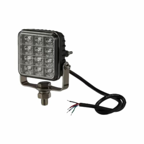 Luz de aviso LED, 10-30V, âmbar, 12 LED's