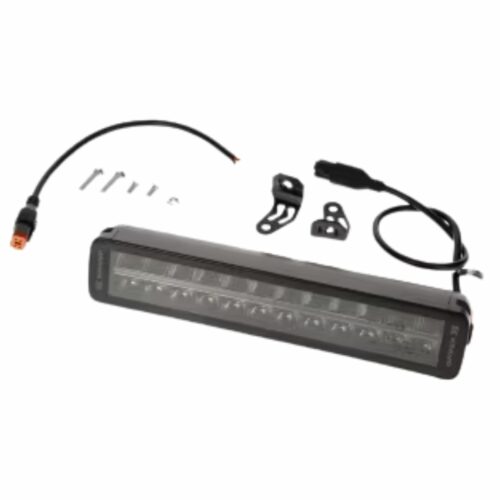 Barra de luz de trabalho LED, 120W, 10080 lm, 12/24V, branco/laranja, ficha Deutsch 24 LEDs