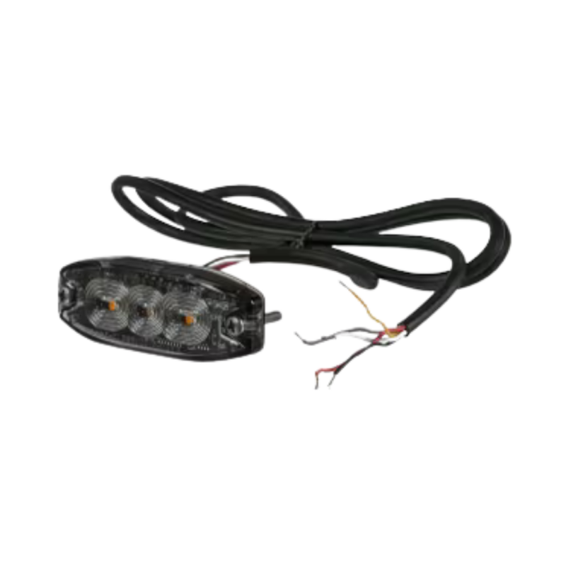 Luz de aviso intermitente LED, 10/30V, verde, 3 LED