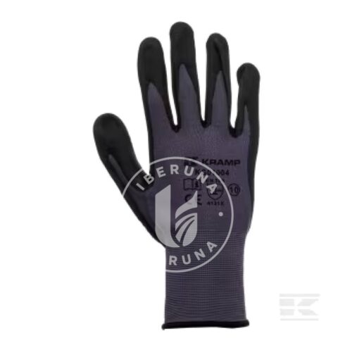 Kramp KG0100409 Luvas de trabalho Nylon cinzento 24,5 cm de comprimento 9/L Protect by Kramp